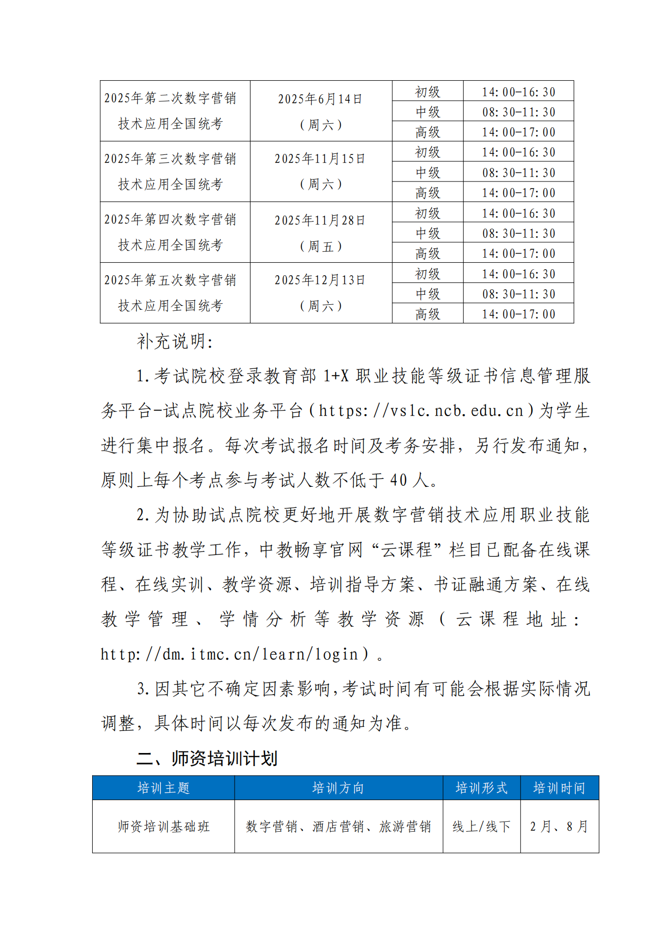 1.10-關(guān)于 2025年 1+X 數(shù)字營銷技術(shù)應(yīng)用職業(yè)技能等級證書全年考試及師資培訓(xùn)計(jì)劃的通知_01.png
